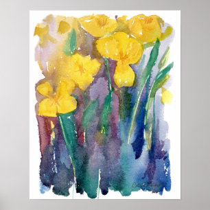 Kalifornischer Mohn Orange Wildblume Poster