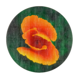 Kalifornischer Mohn Schneidebrett