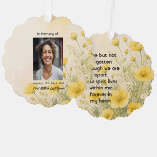 Kalifornischer Mohnblumen-Andachtsandenken Ornament Karte