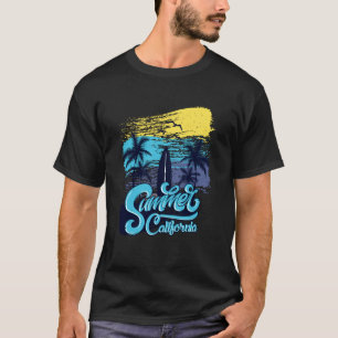 Kalifornischer Sommer-Surfing T-Shirt