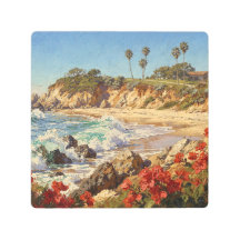 Kalifornischer Strand | Impressionistische Küstenk