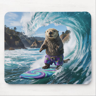 Kalifornischer Surfer Seeotter Mousepad