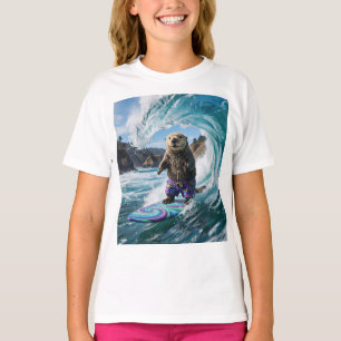 Kalifornischer Surfer Seeotter T-Shirt