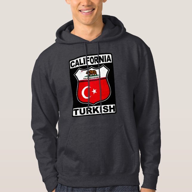 kalifornischer türkischer Amerikaner Hoodie (Vorderseite)