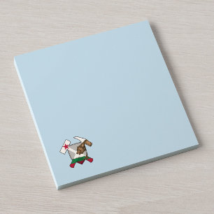 Kalifornisches Geologenhammer-Flaggen-Logo Post-it Klebezettel