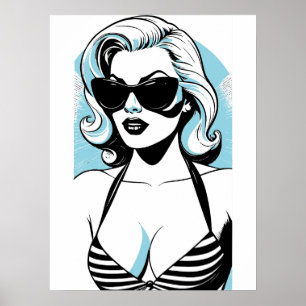 Kalifornisches Mädchen Poster