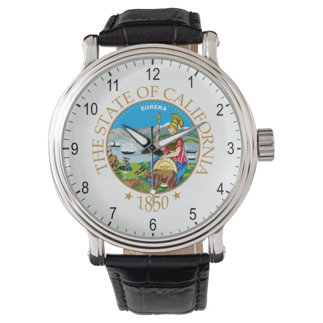 kalifornisches Zeichen Armbanduhr (Vorderseite)