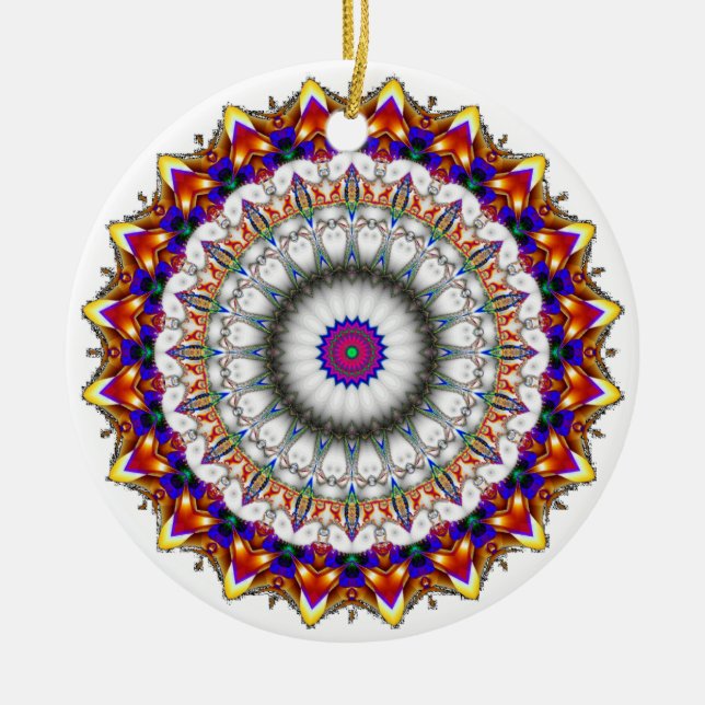 'KaliFract0030' Keramik Ornament (Vorne)