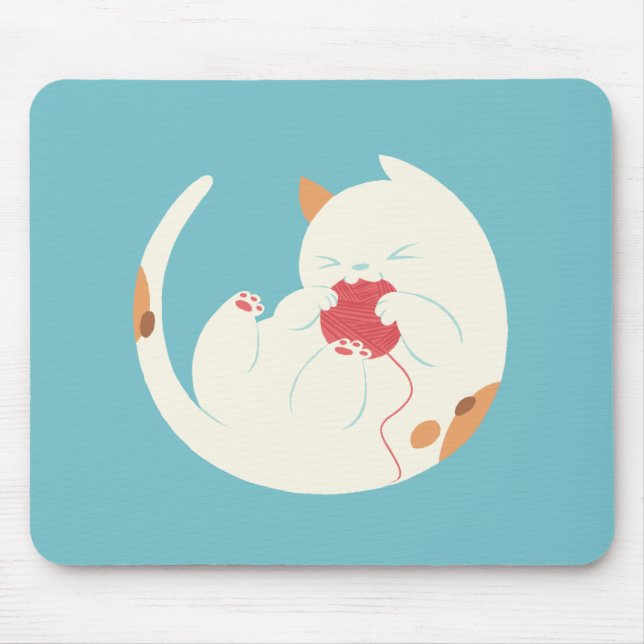Kaliko-Katze Mousepad (Vorne)