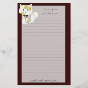 Kaliko-Katzen-Briefpapier Briefpapier