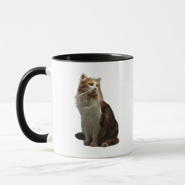 Kaliko-Katzen-Fraktal Tasse (Links)