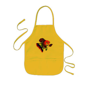 Kaliko Veiltail Goldfish-Küchen-Schürze Kinderschürze