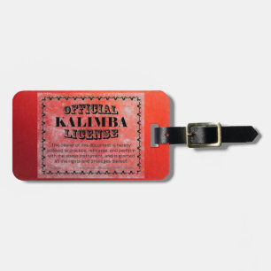Kalimba Lizenz Gepäckanhänger