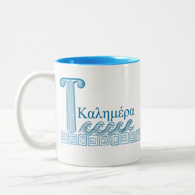 Kalimera-Tasse Zweifarbige Tasse (Links)