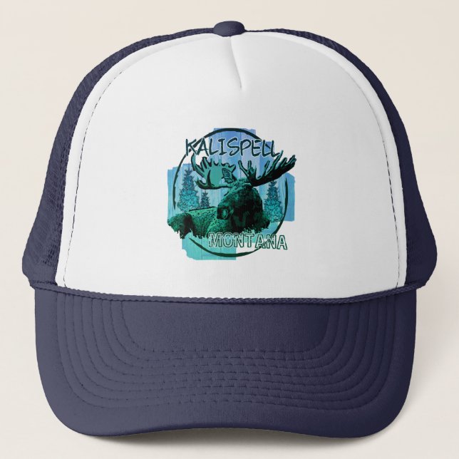 Kalispell Montana Truckerkappe (Vorderseite)