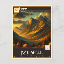 Kalispell, Montana | VINTAG Postkarte