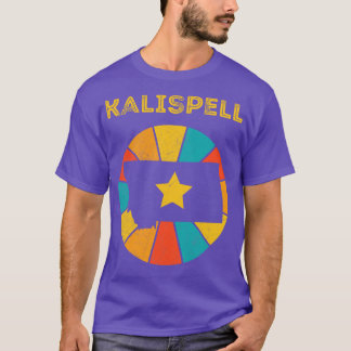 Kalispell Montana Vintag Zerrüttung Souvenir 1 T-Shirt