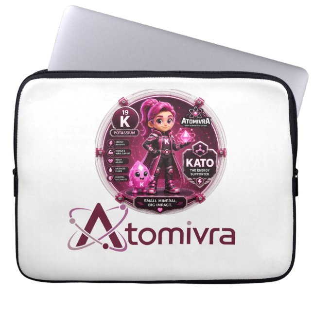 Kalium  ATOMIVRA Laptopschutzhülle (Vorderseite)