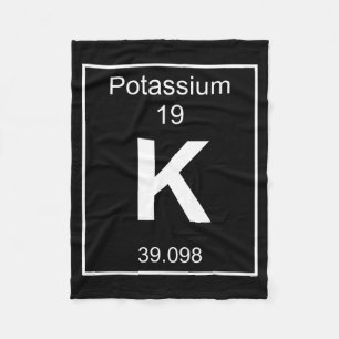 Kalium-Element-Kostüm Periodensystem Chemie Fleecedecke
