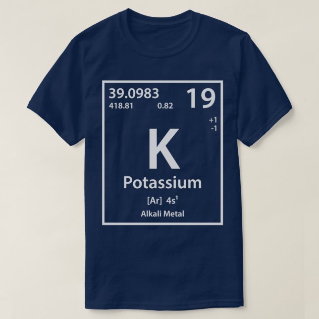 Kaliumelement T-Shirt (Design vorne)