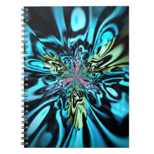 Kaliverse Electric Energy Fraktale Kunst #4 Notizblock