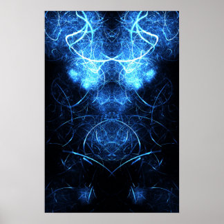 Kaliverse Elektrische Energie Fraktal Poster