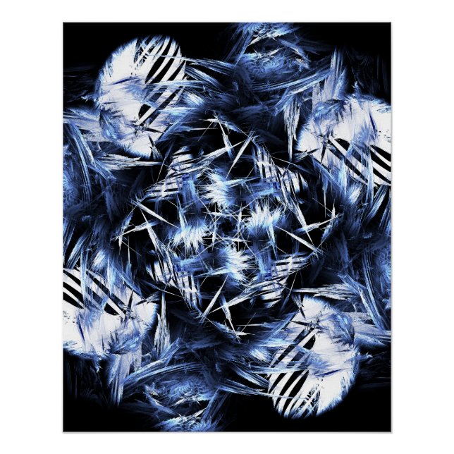 Kaliverse Fluid Fractal #01 Poster (Vorderseite)