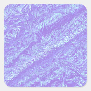 Kaliverse Fluid Fraktal #01 Quadratischer Aufkleber