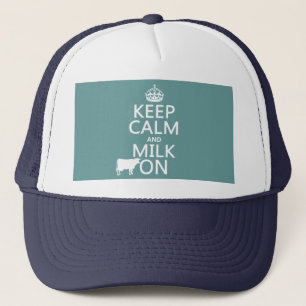 Kalk und Milch Behalten (Kühe) (in allen Farben) Truckerkappe