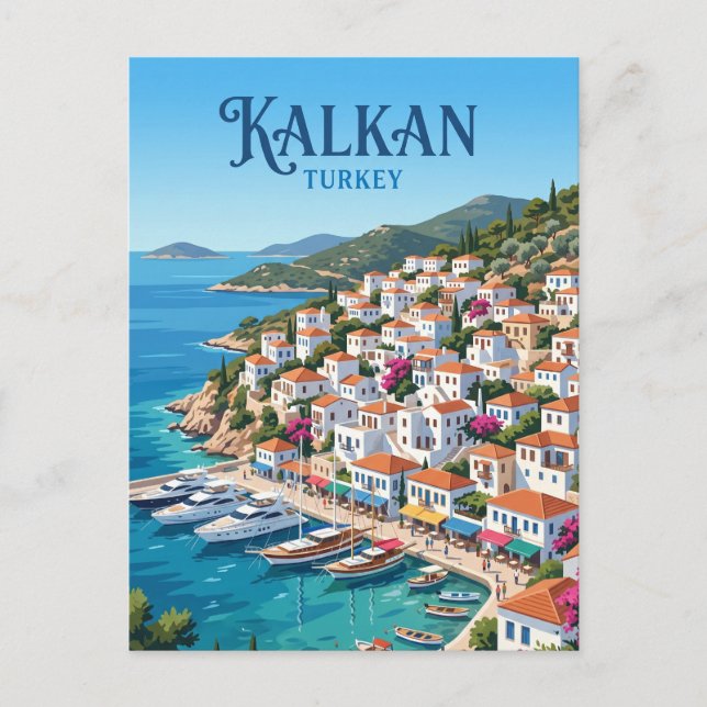 Kalkan Türkei Postkarte (Vorderseite)