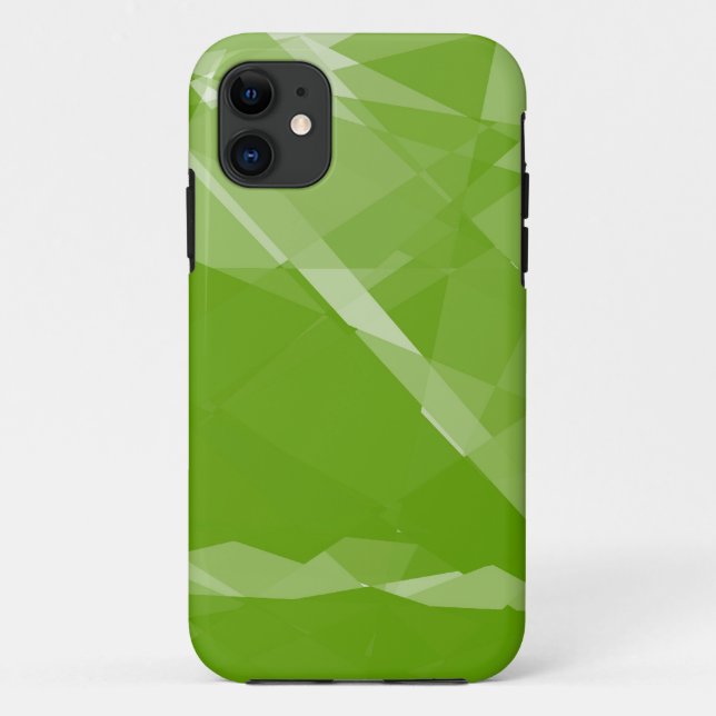 Kalkgrün Kristall nahtlos Case-Mate iPhone Hülle (Rückseite)