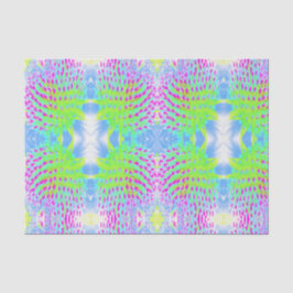 Kalkgrün und Lila Abstrakte Kone-Blume Seidenpapier