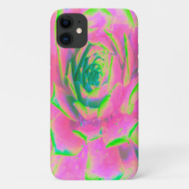 Kalkgrün und rosa Sukkulent Sedum Rosette Case-Mate iPhone Hülle