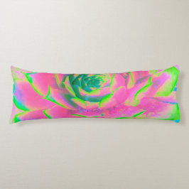 Kalkgrün und rosa Sukkulent Sedum Rosette Seitenschläferkissen