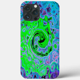 Kalkgrüner Groovy Abstrakt Retro Liquid Swirl Case-Mate iPhone Hülle