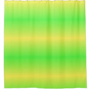 Kalkgrüner Ombre Stripe Duschvorhang