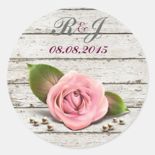 Kalkholz Rosa Franziskaner Hochzeit Runder Aufkleber