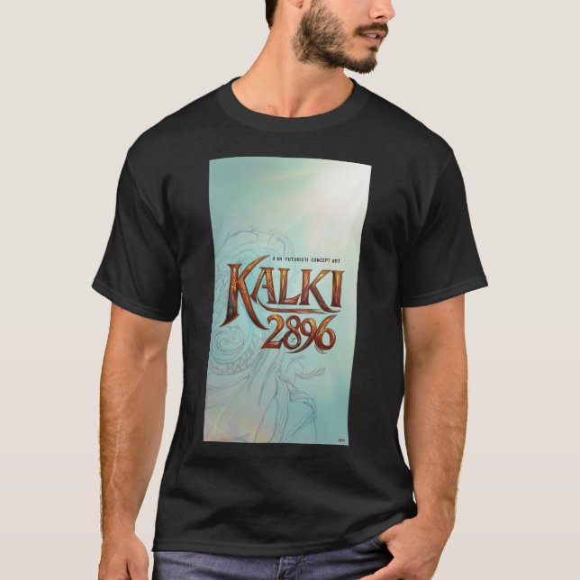 Kalki 2896 - Epic Sci-Fi Typografie T-Shirts (Vorderseite)