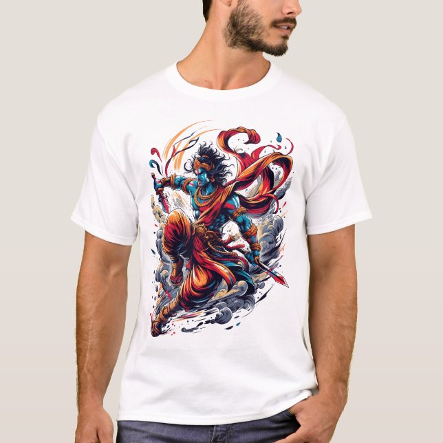 Kalki Avatar God Yoga Vedic Hindu T-Shirt (Vorderseite)