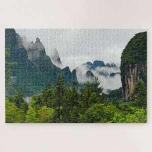 Kalkstein-Hügel   Yangshuo, Guangxi, China Puzzle