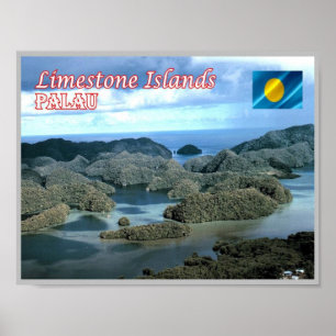 Kalksteininsel - Palau - Poster