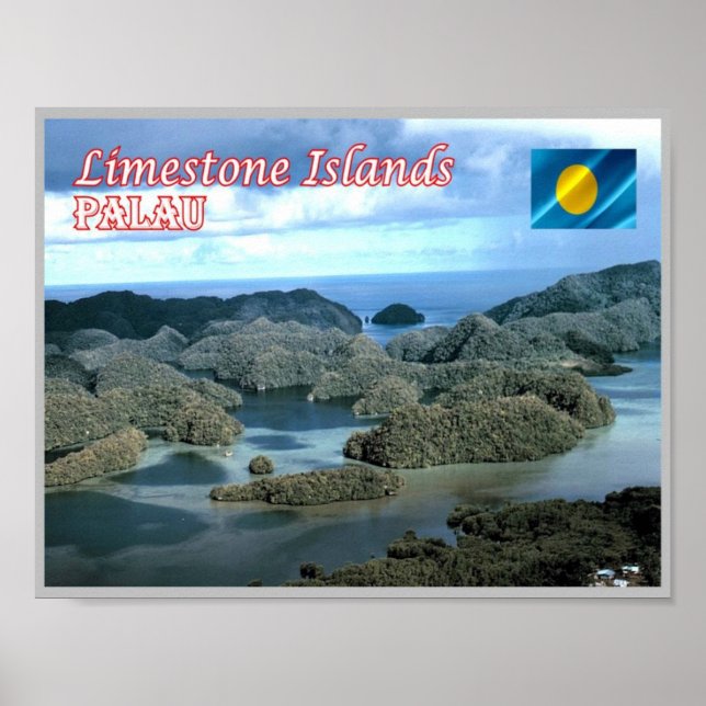 Kalksteininsel - Palau - Poster (Vorne)