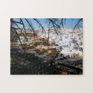 Kalksteinterrasse Mammov Hot Spring Yellowstone Puzzle