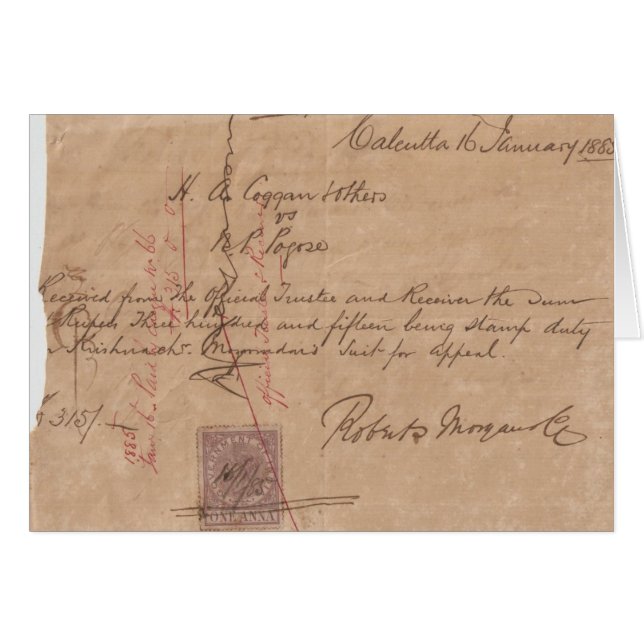 Kalkutta 1885 (Vorderseite (Horizontal))