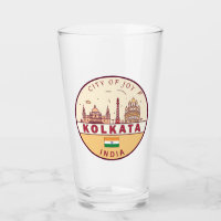 Kalkutta India City Skyline Emblem