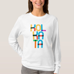 Kalkutta India Pop Art Letters T-Shirt