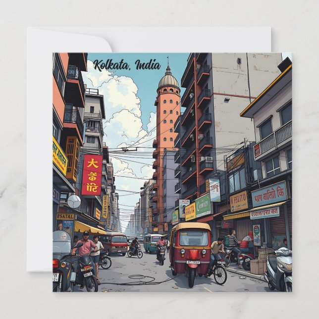 Kalkutta, Indiens Innenstadt Keepake Souvenir (Vorderseite)