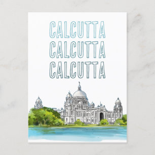 Kalkutta "Victoria Memorial" Kolkata Bengali Feiertagspostkarte
