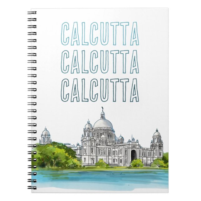 Kalkutta "Victoria Memorial" Kolkata Bengali Notizblock (Vorderseite)