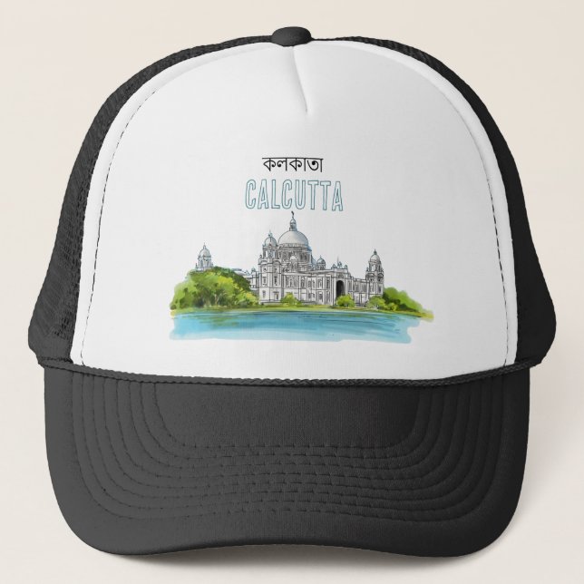 Kalkutta "Victoria Memorial" Kolkata Bengali Truckerkappe (Vorderseite)